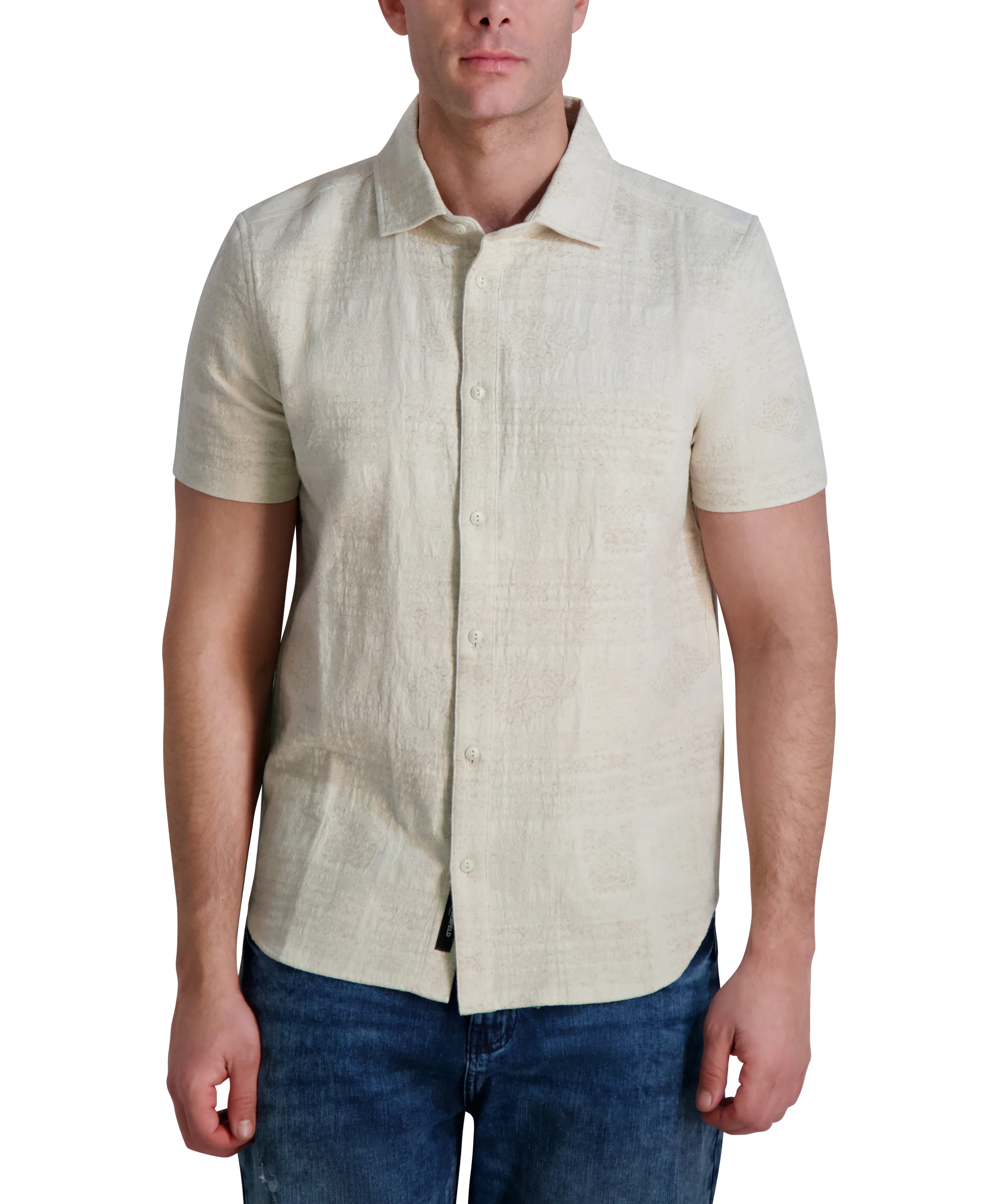 SHORT SLEEVE BUTTON FRONT SHIRT