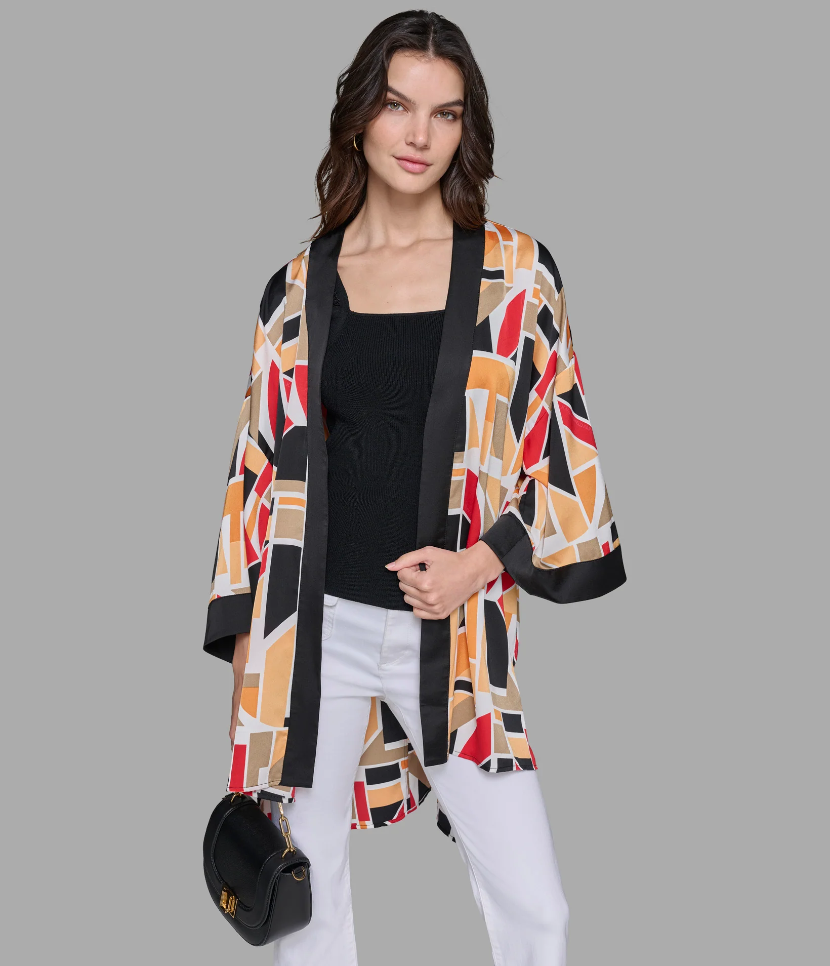 GRAPHIC PRINT KIMONO