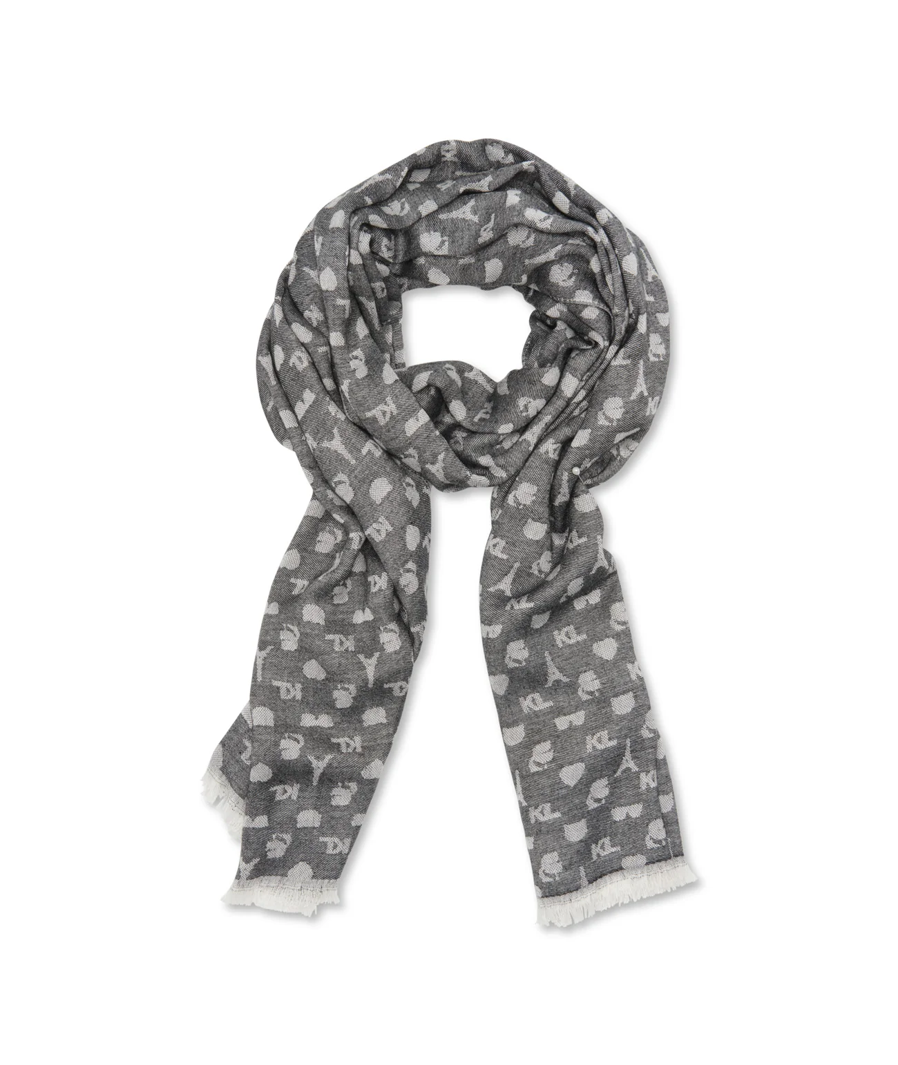 KARL ICON PASHMINA BLACK
