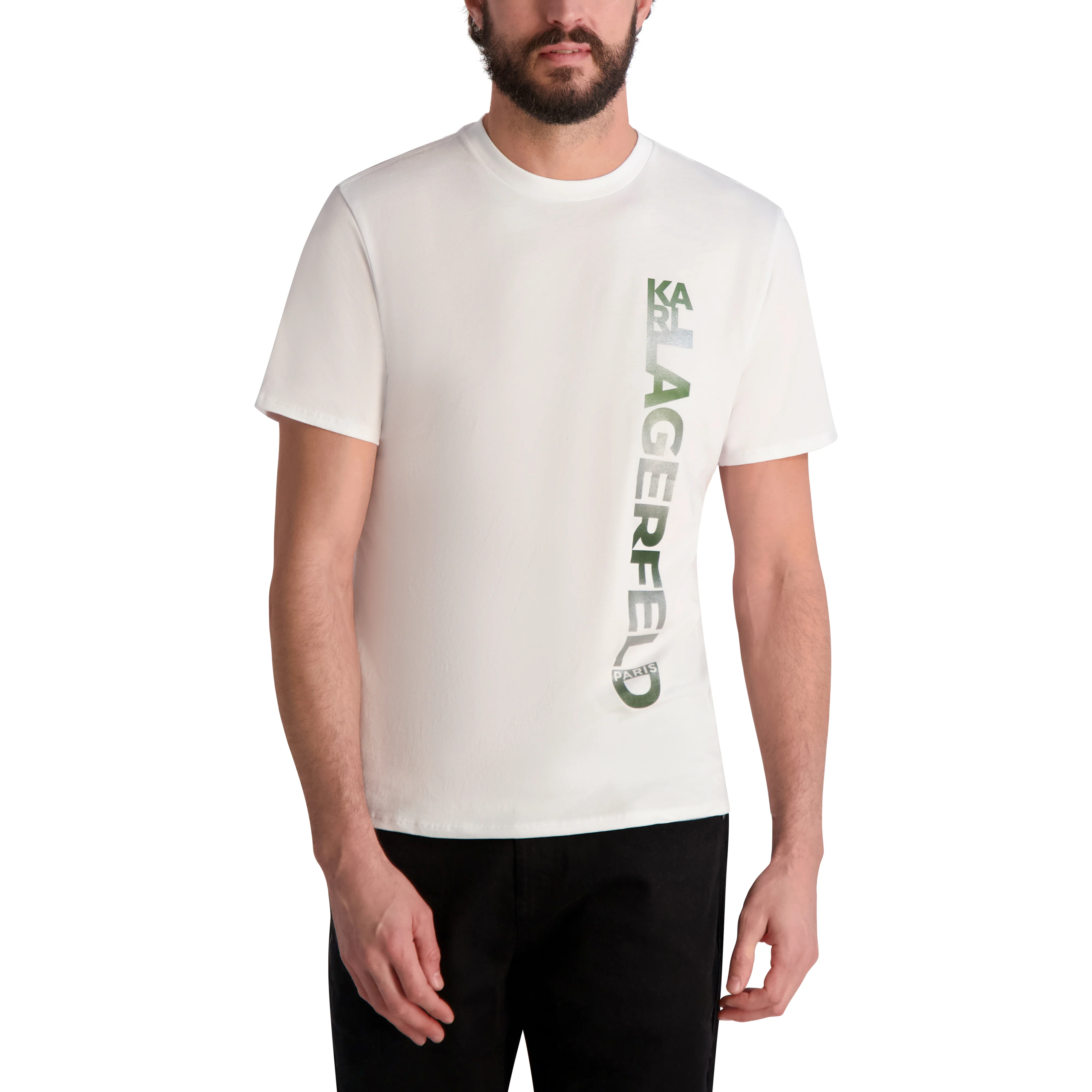 VERTICAL METALLIC LOGO T-SHIRT