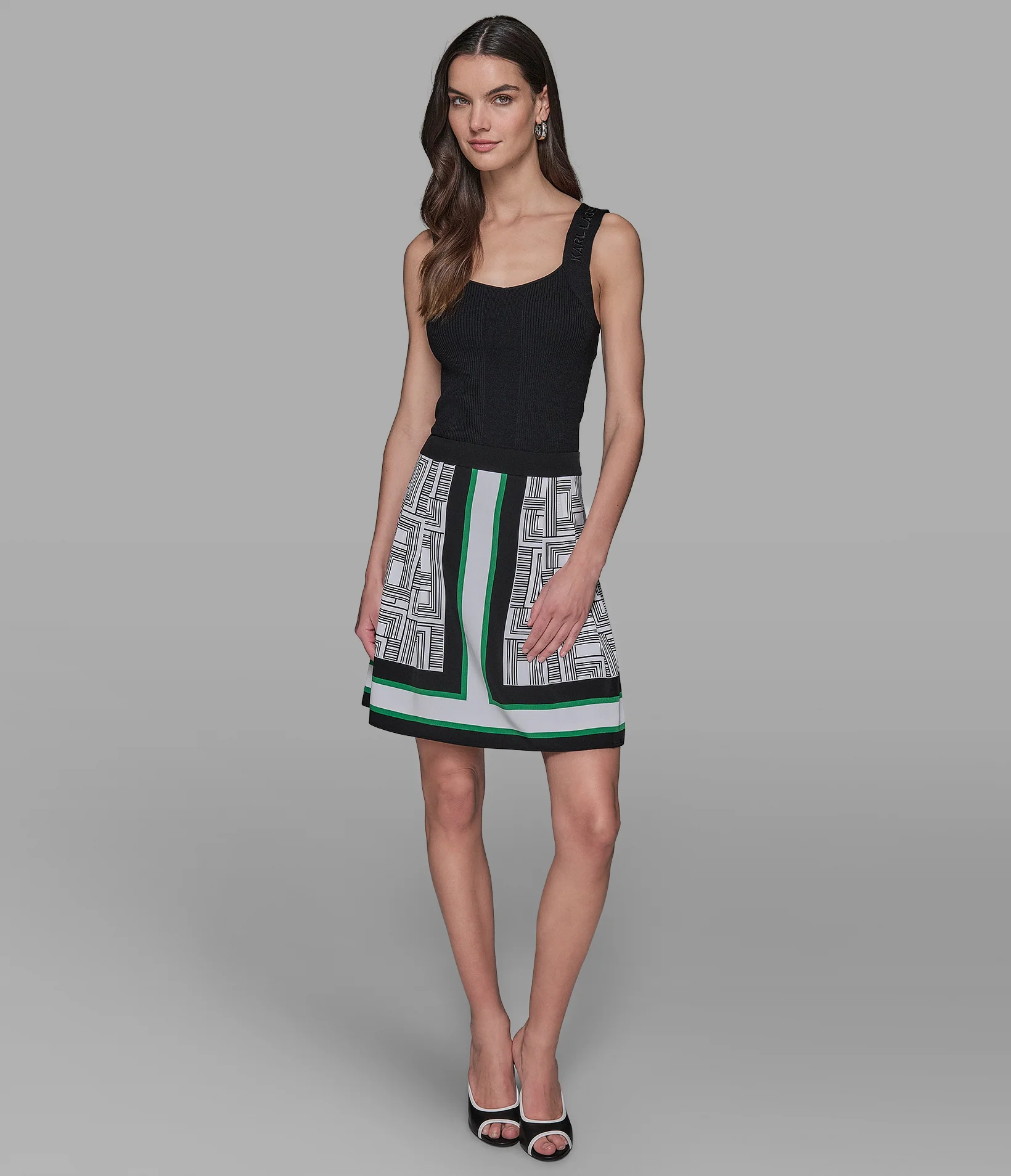 DOUBLE L PRINT MINI SKIRT
