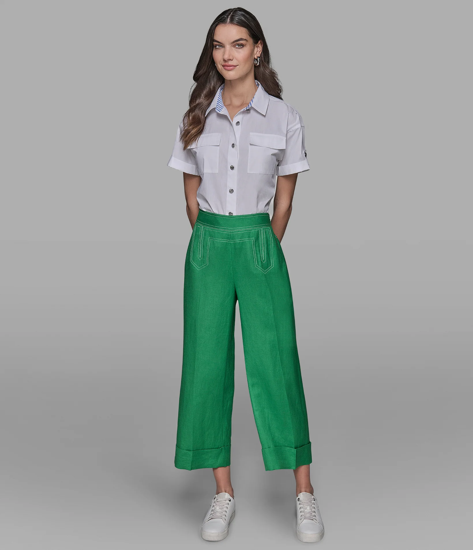 LINEN BLEND PANTS