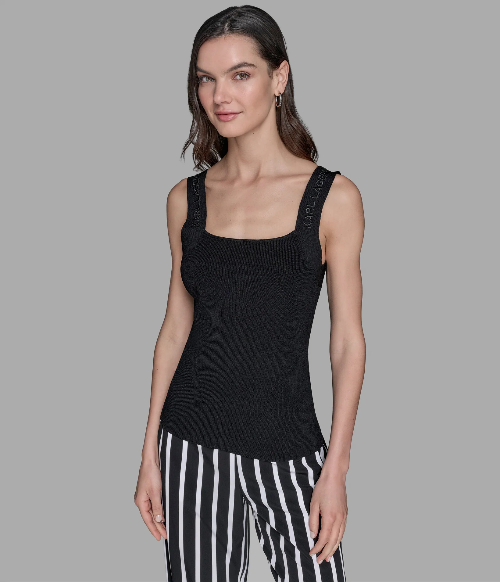 LOGO STRAP SWEATER TANK