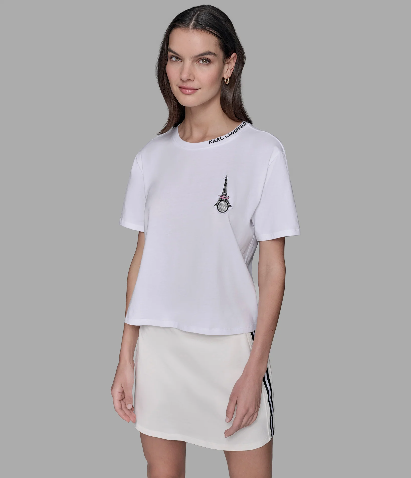 RACQUET PATCH LOGO TEE
