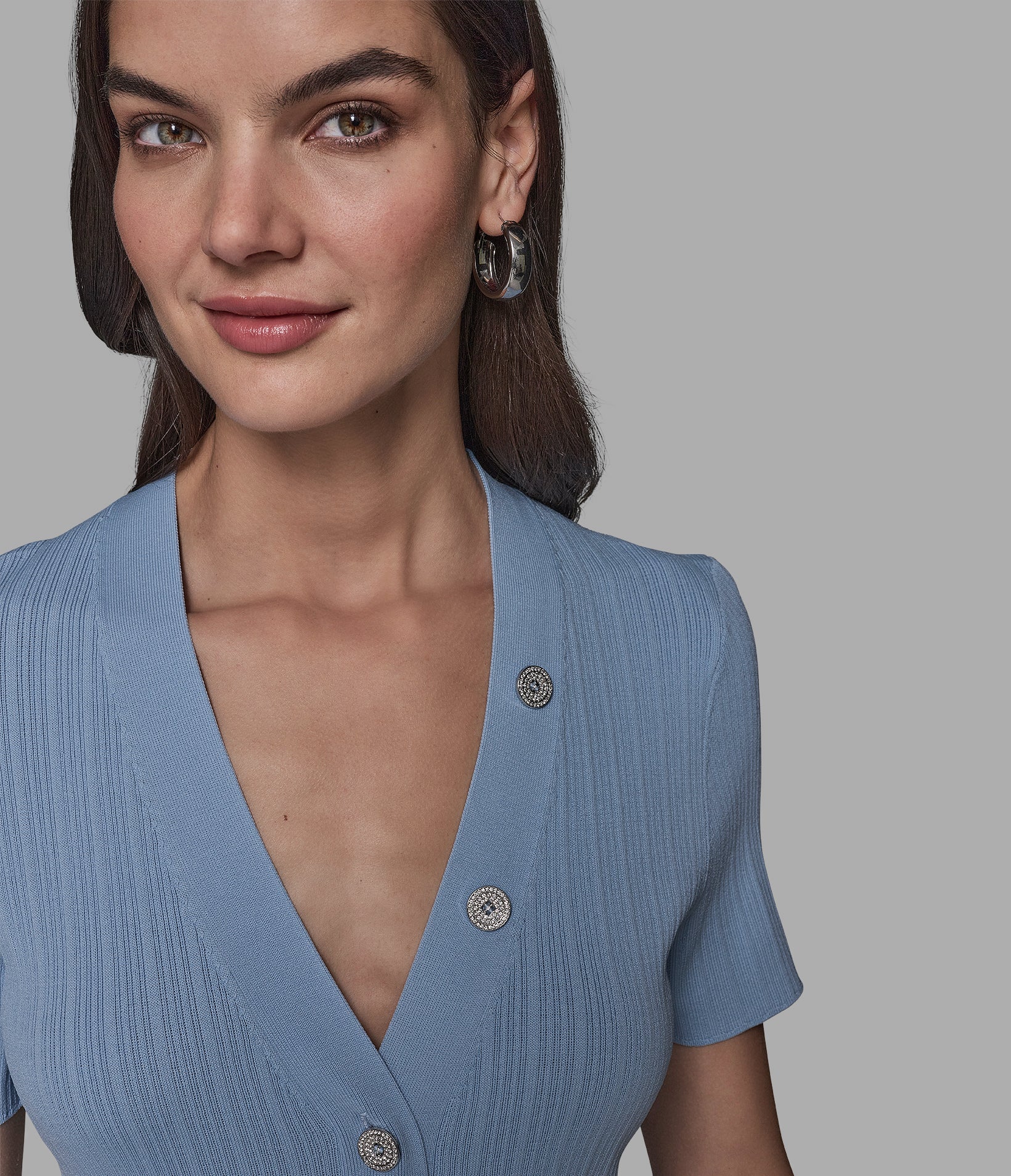 SHORT SLEEVE SWEATER DRESS