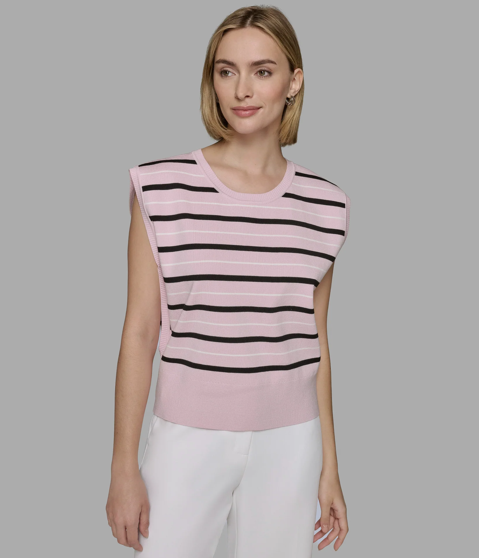 STRIPED SWEATER VEST