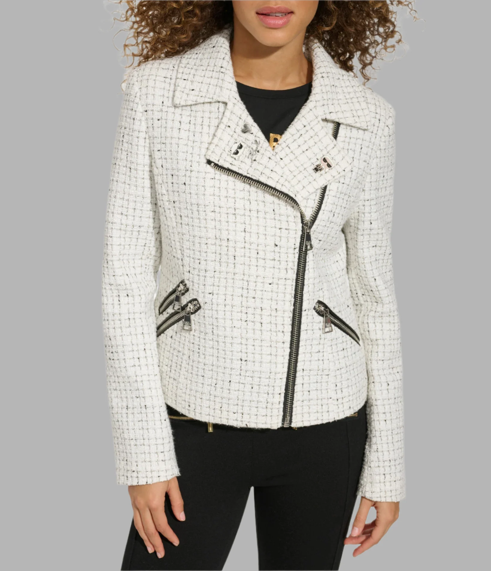 TWEED MOTO JACKET
