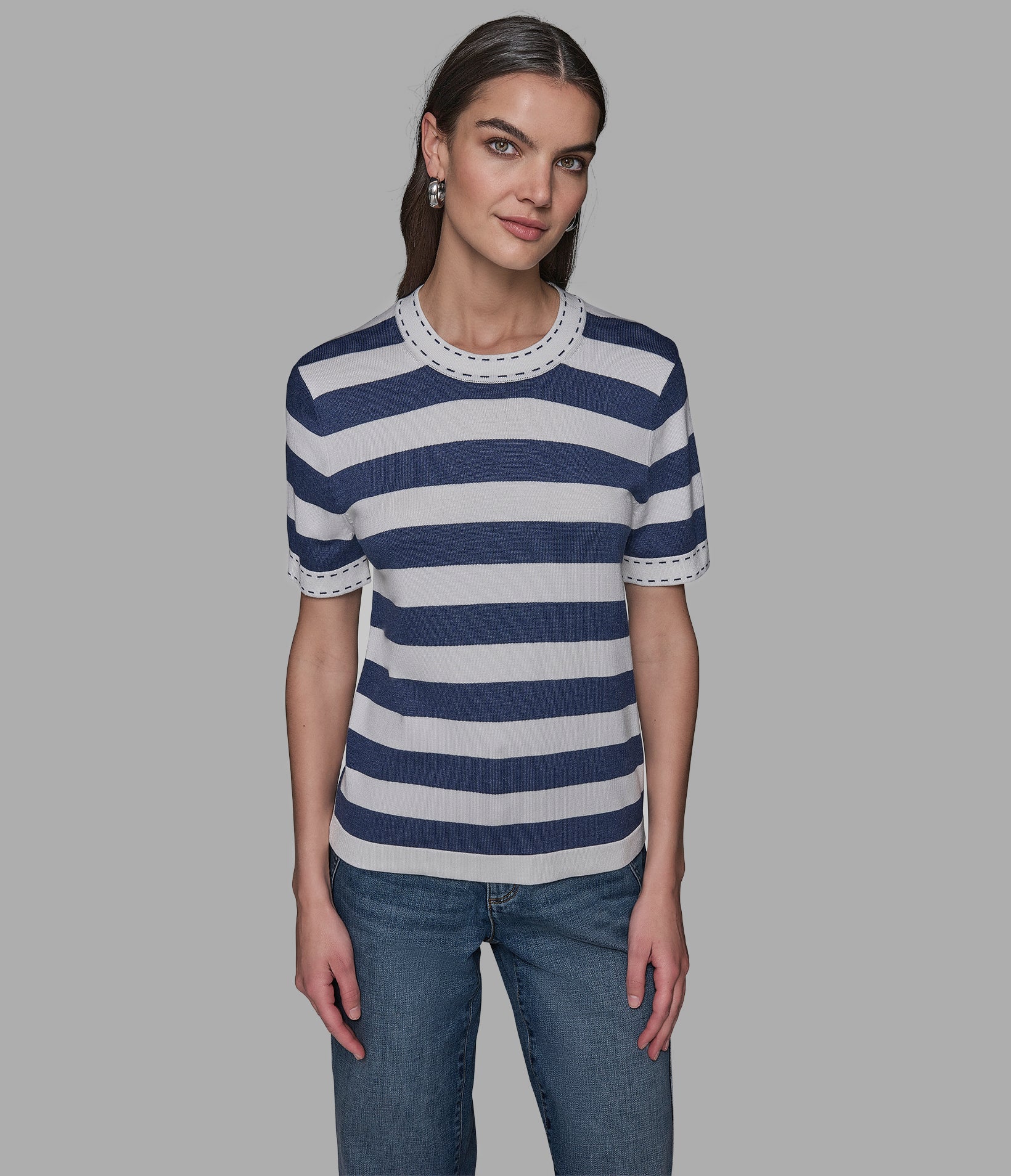 STRIPED SHORT SLEEVE