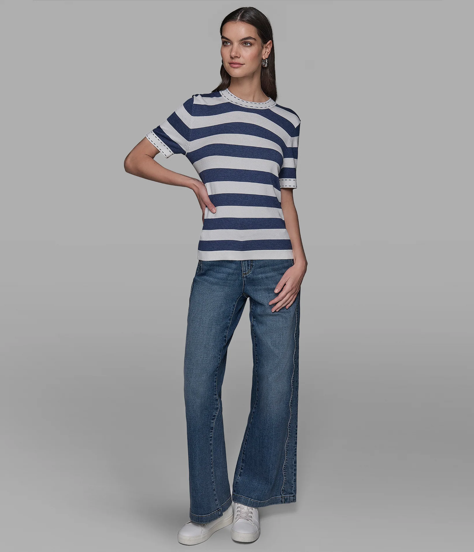 STRIPED SHORT SLEEVE