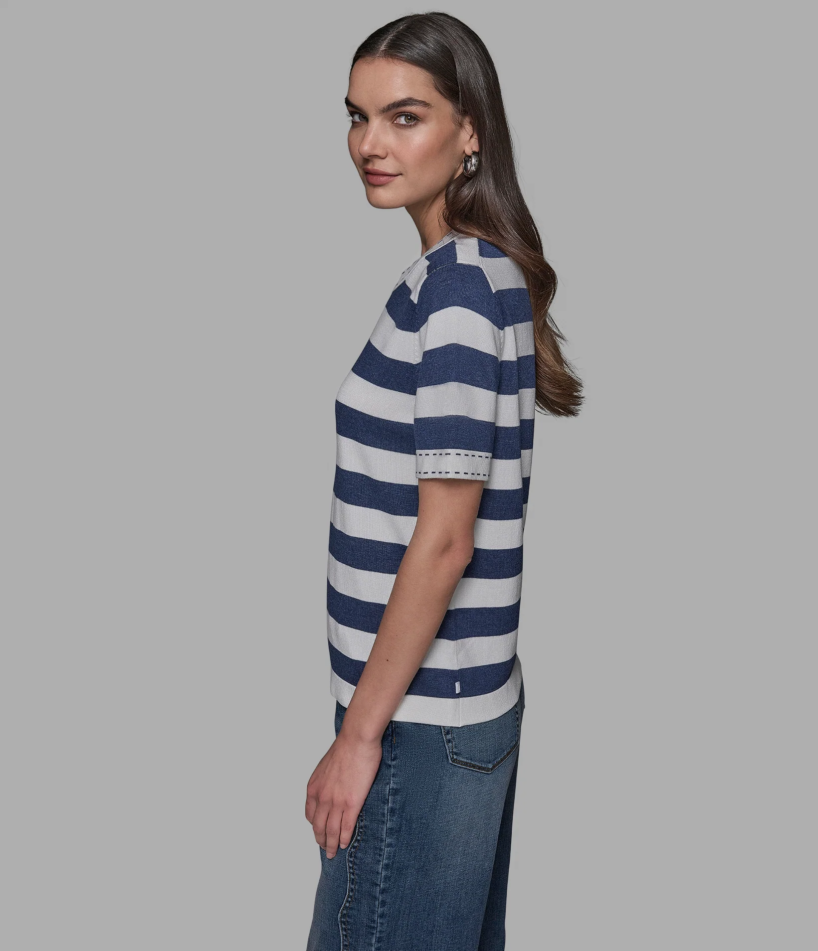 STRIPED SHORT SLEEVE