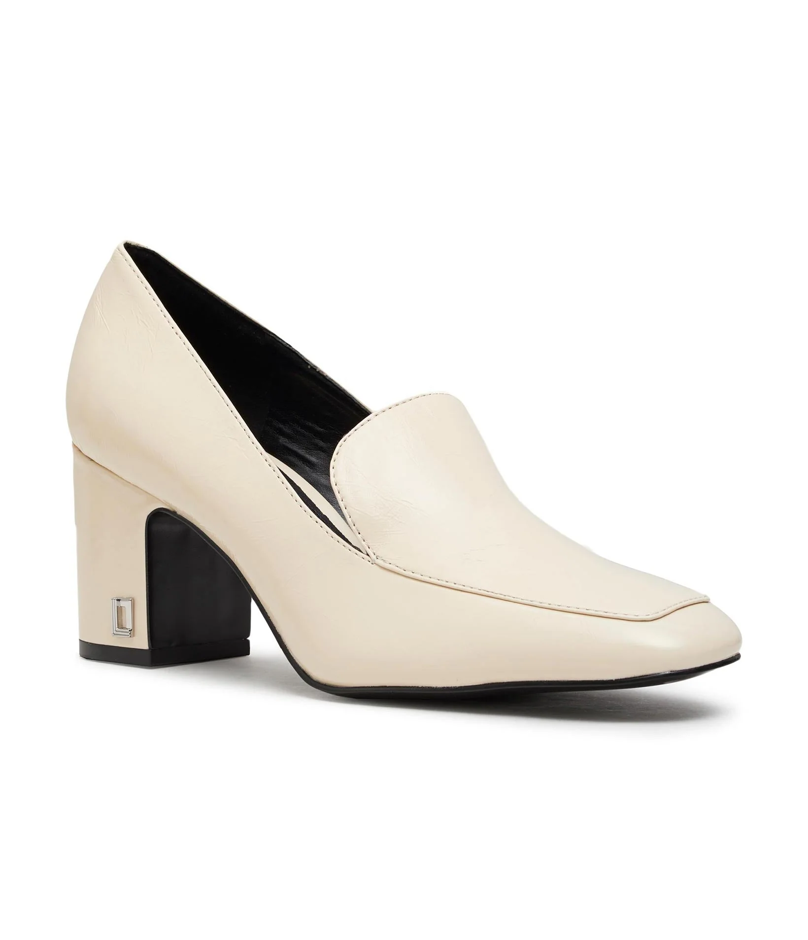 PENELOPE HEELED LEATHER LOAFER