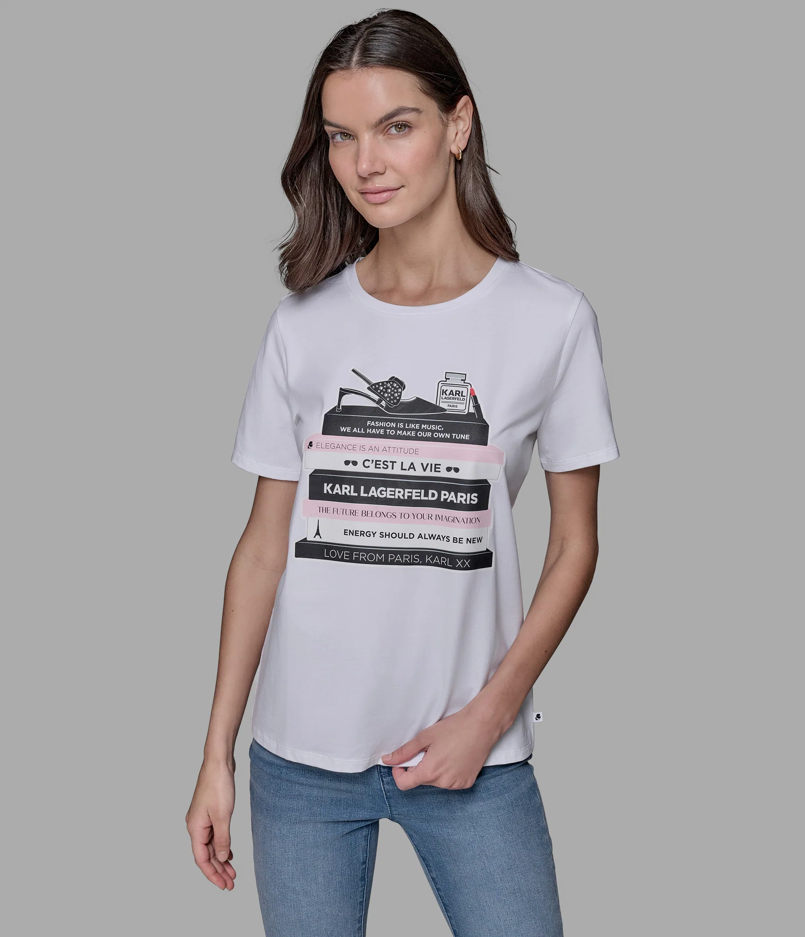 FASHION LIBRARY LOGO TEE