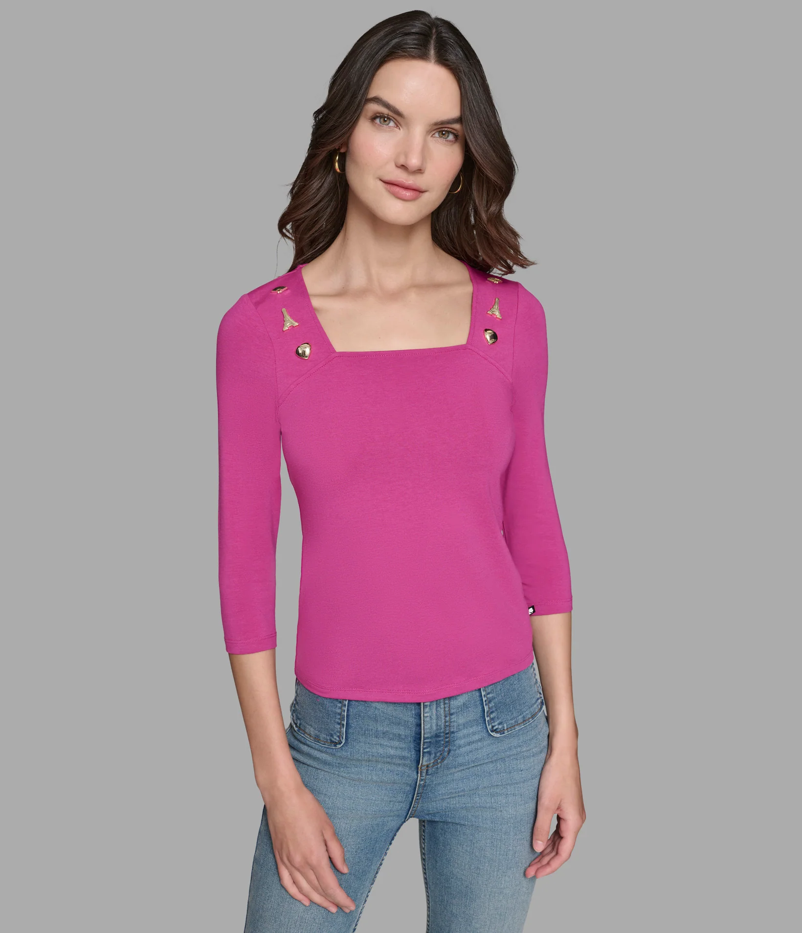 LONG SLEEVE KNIT WITH PINS