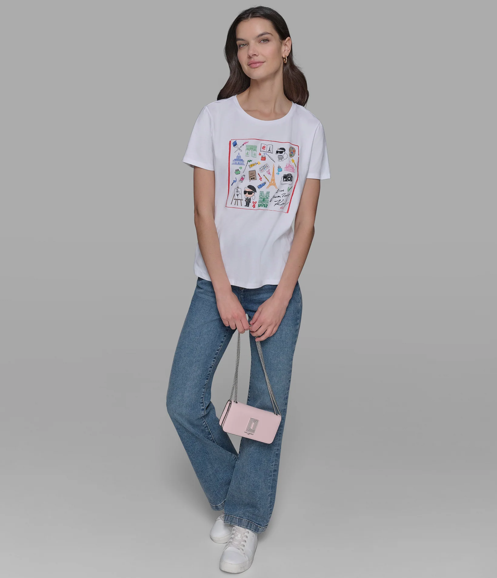 Whimsy Shirt ARTIST WHIMSY LOGO TEE - Karl Lagerfeld Paris