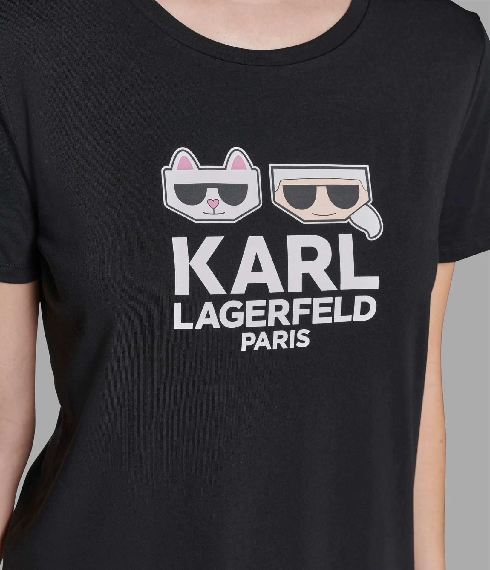 KARL AND CHOUPETTE EMOJI TEE