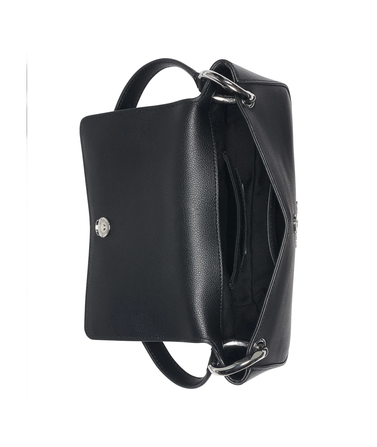 MONET FLORAL EMBROIDERY LEATHER SHOULDER BAG