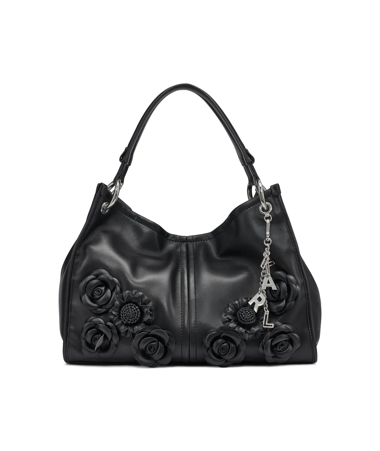LUCIENE MEDIUM TOTE WITH FLOWERS