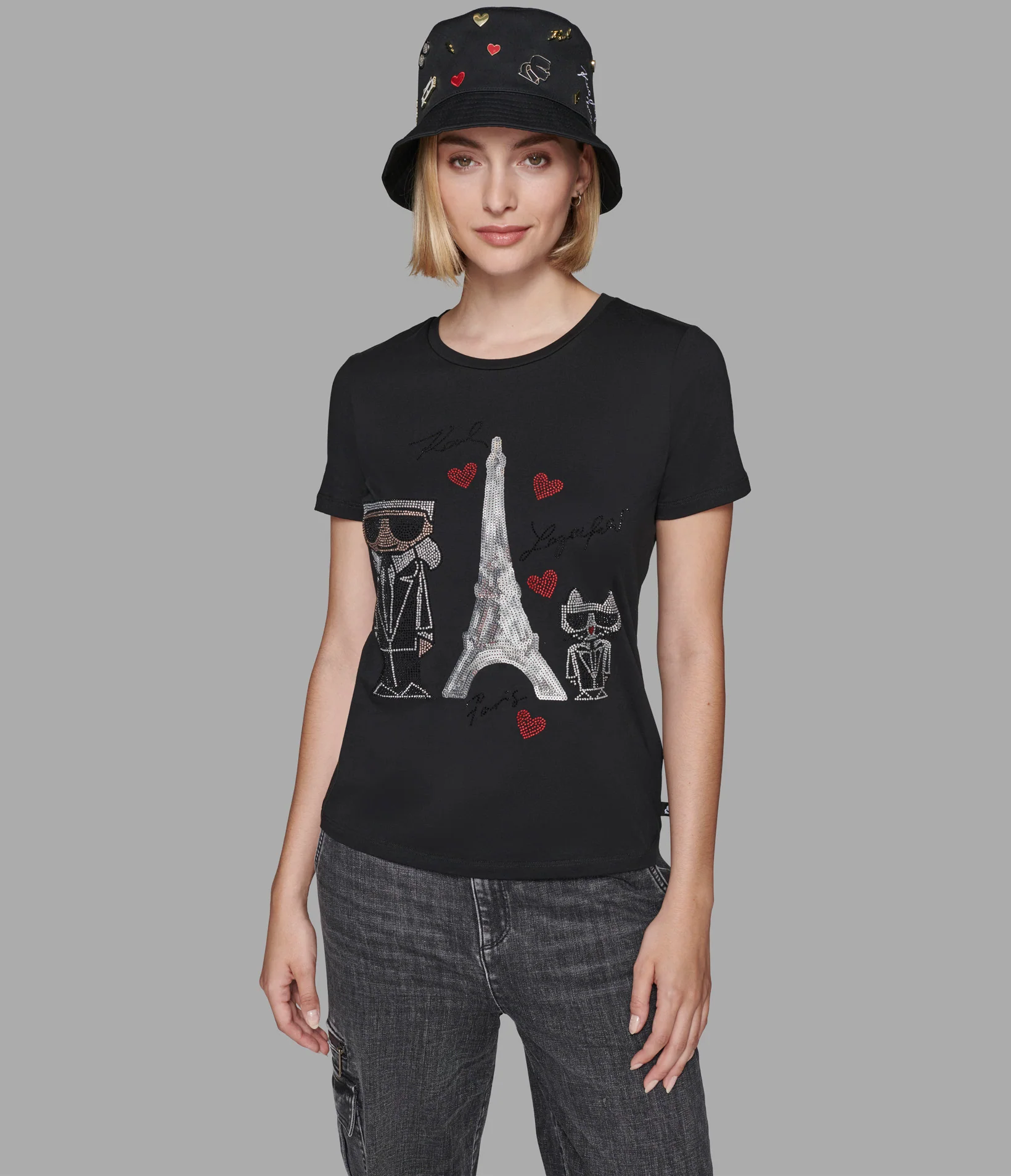KARL SEQUIN EIFFEL TOWER TEE