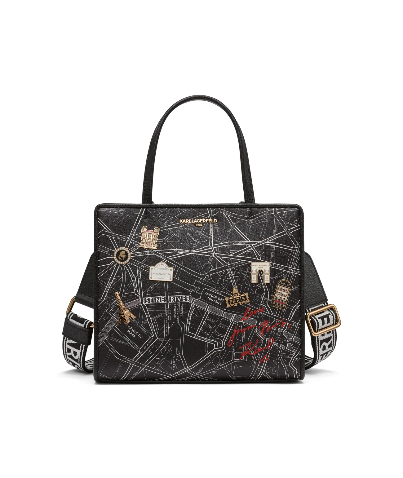 MAYBELLE TRAVEL PRINT SATCHEL