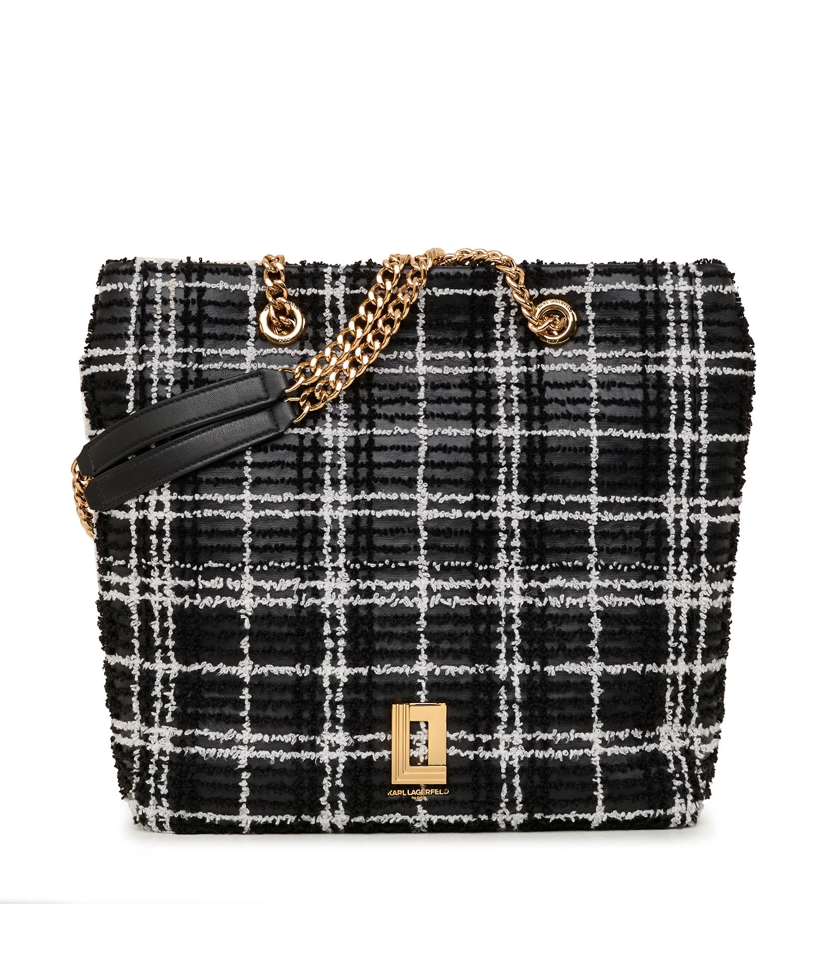 LAFAYETTE CHENILLE PLAID TOTE