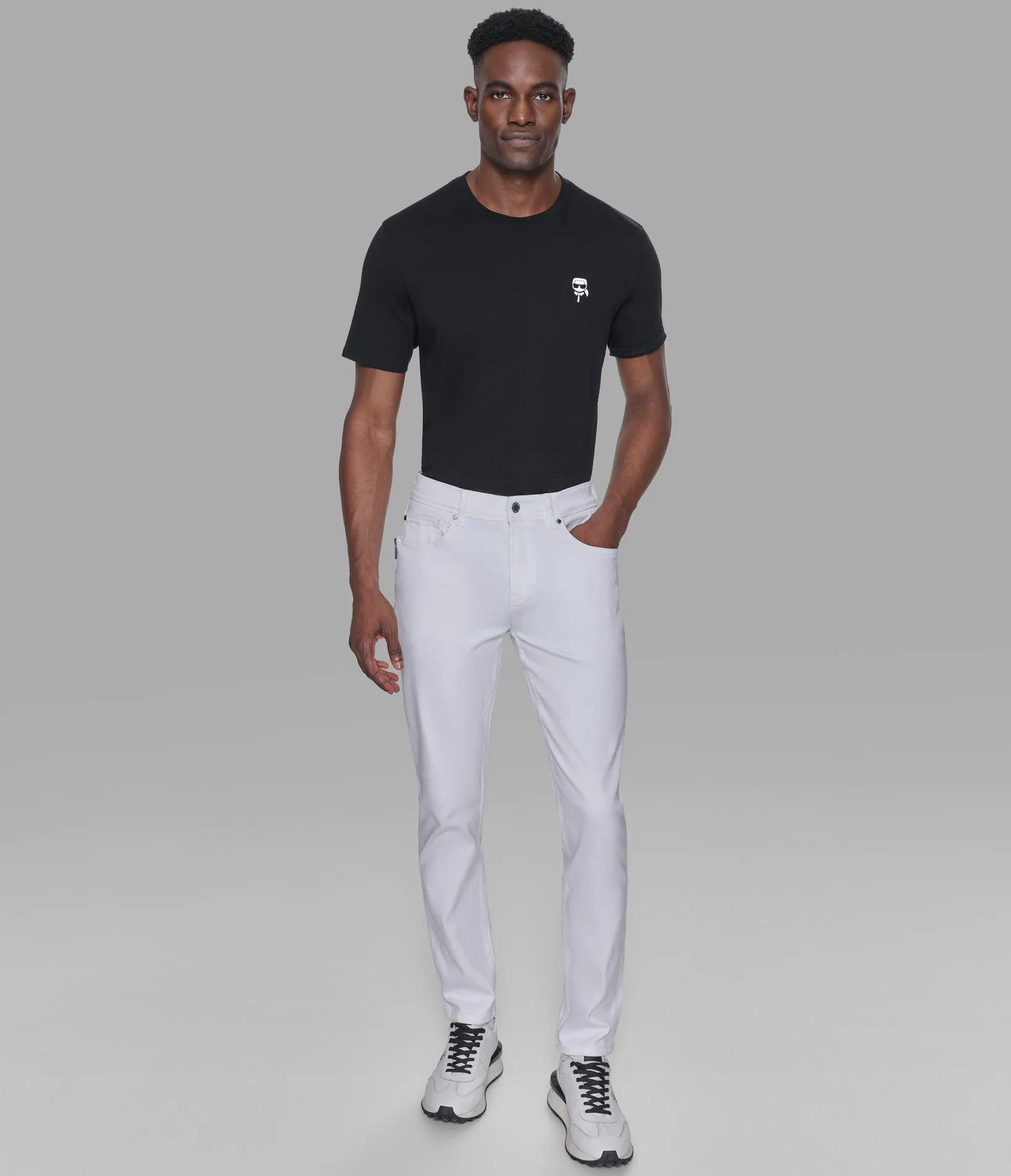 5 POCKET PANTS WITH SIDE ZIPPER